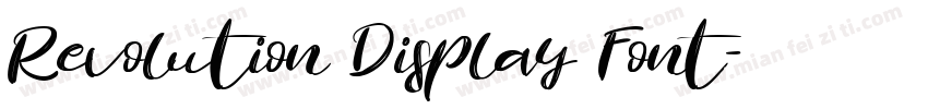Revolution Display Font字体转换
